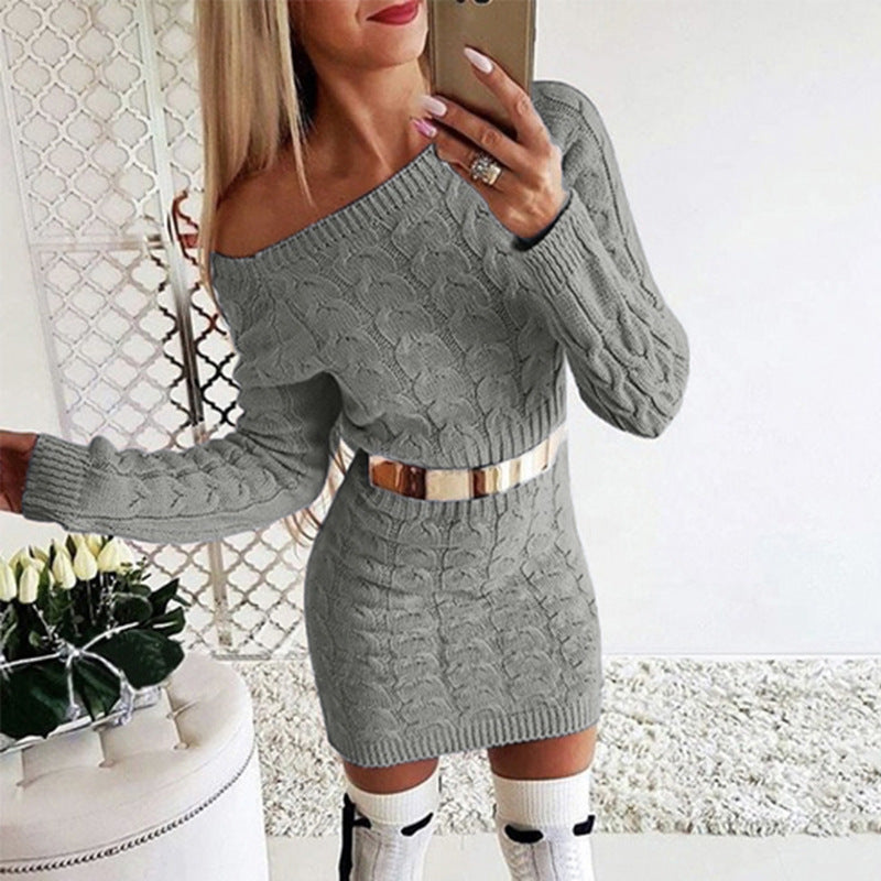 Woman`s Comfortable Knitwear Dress