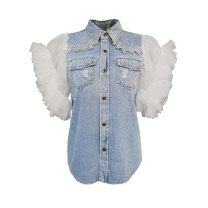 Woman`s Frayed Denim Jacket