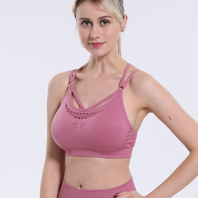 Women`s breathable Sports Bra without steel ring