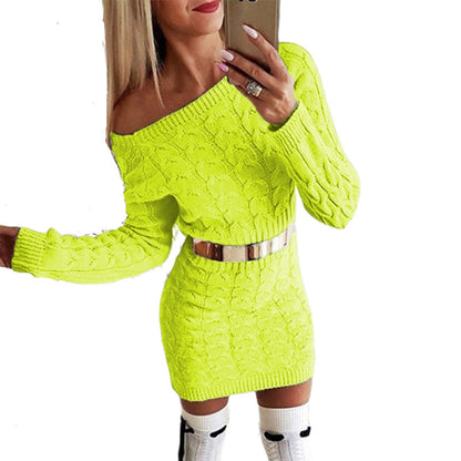 Woman`s Comfortable Knitwear Dress