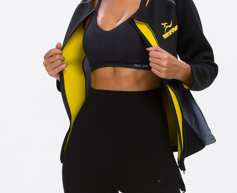 Ladies Workout Clothes Long-Sleeved Sweat Suit