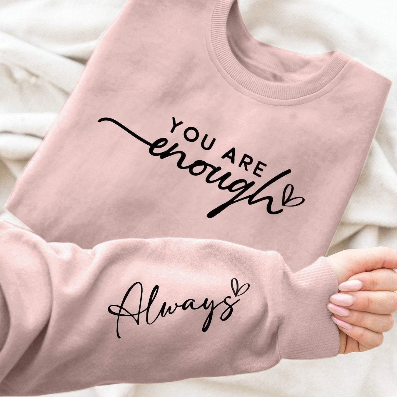 Letter Printed Hoodie Round Neck Casual Hoodie