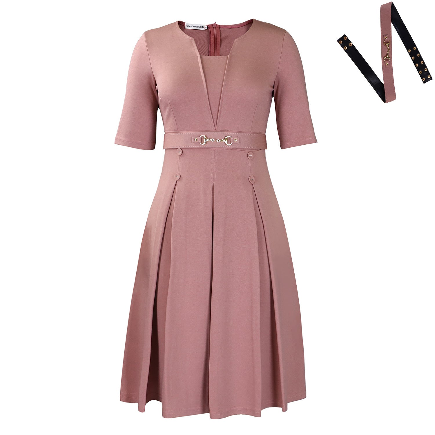 Short-Sleeve Fashionable Elegant Women&