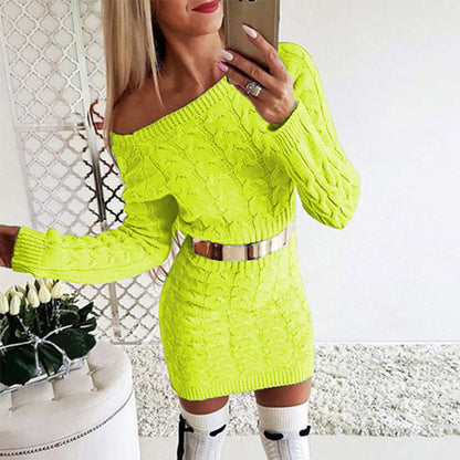 Woman`s Comfortable Knitwear Dress