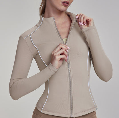 Yoga Fitness Fleece lined Top for Women