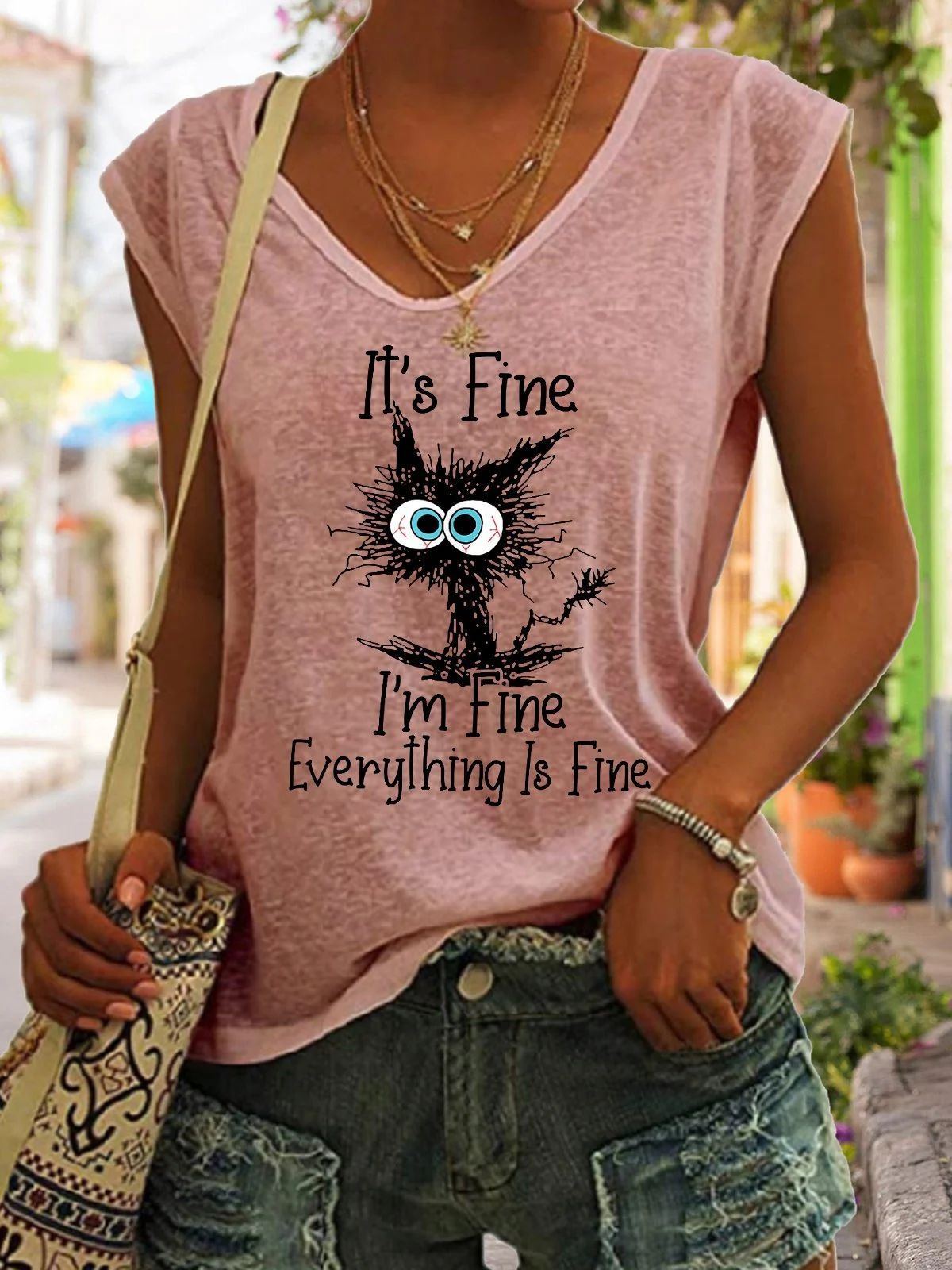 I`m only talking to my dog today Short Sleeved T-Shirt - Woman`s Clothing