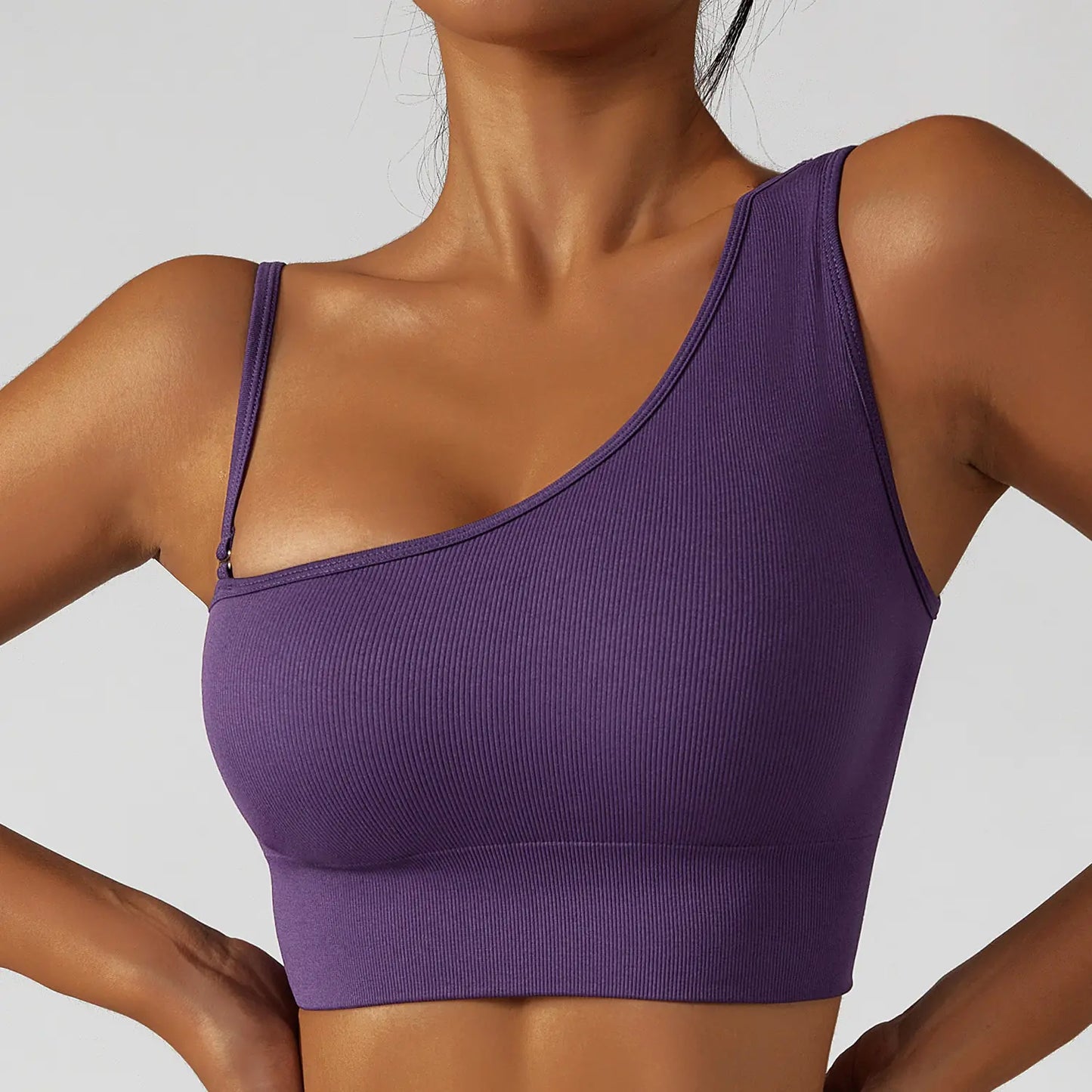 Sexy Oblique One Shoulder Top - Woman`s Clothing