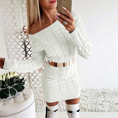 Woman`s Comfortable Knitwear Dress