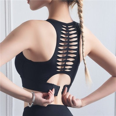 Baiye hollow beauty back sports bra