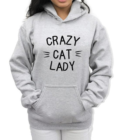 Woman`s Crazy Cat Lady Hoodie