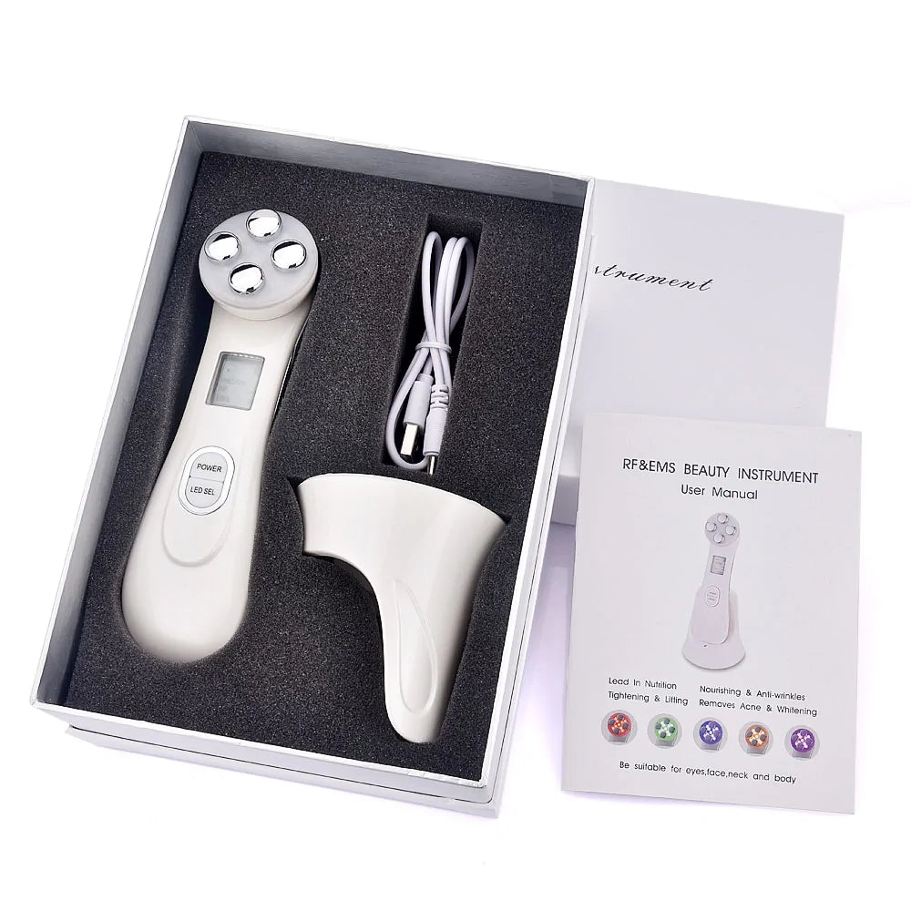 5-in-1 LED Skin Tightening Beauty Device - Woman`s Clothing