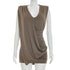Designer Deep V-Neck Sleeveless Pleated Dress For Women - Woman`s Clothing