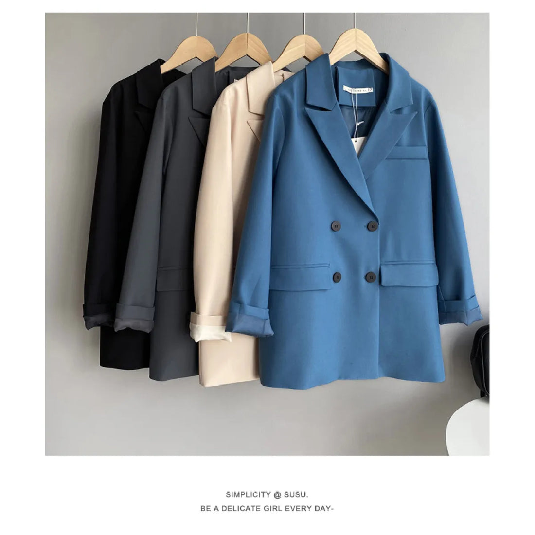 Spring British Style Casual Blazer Woman`s Clothing 49.00