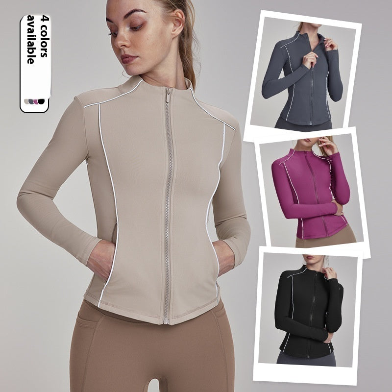 Yoga Fitness Fleece lined Top for Women