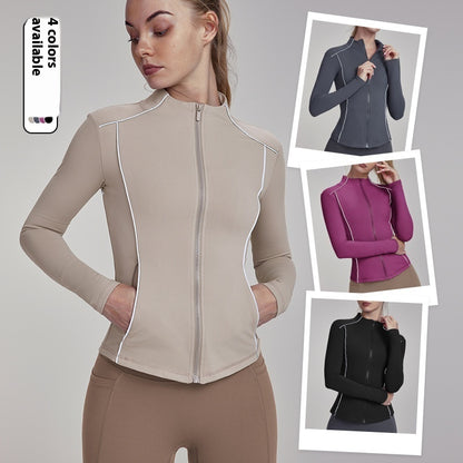 Yoga Fitness Fleece lined Top for Women