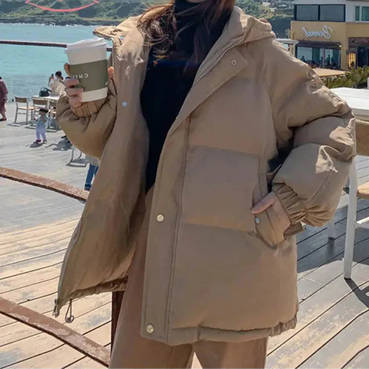 Warm Parka Coat - Woman`s Clothing