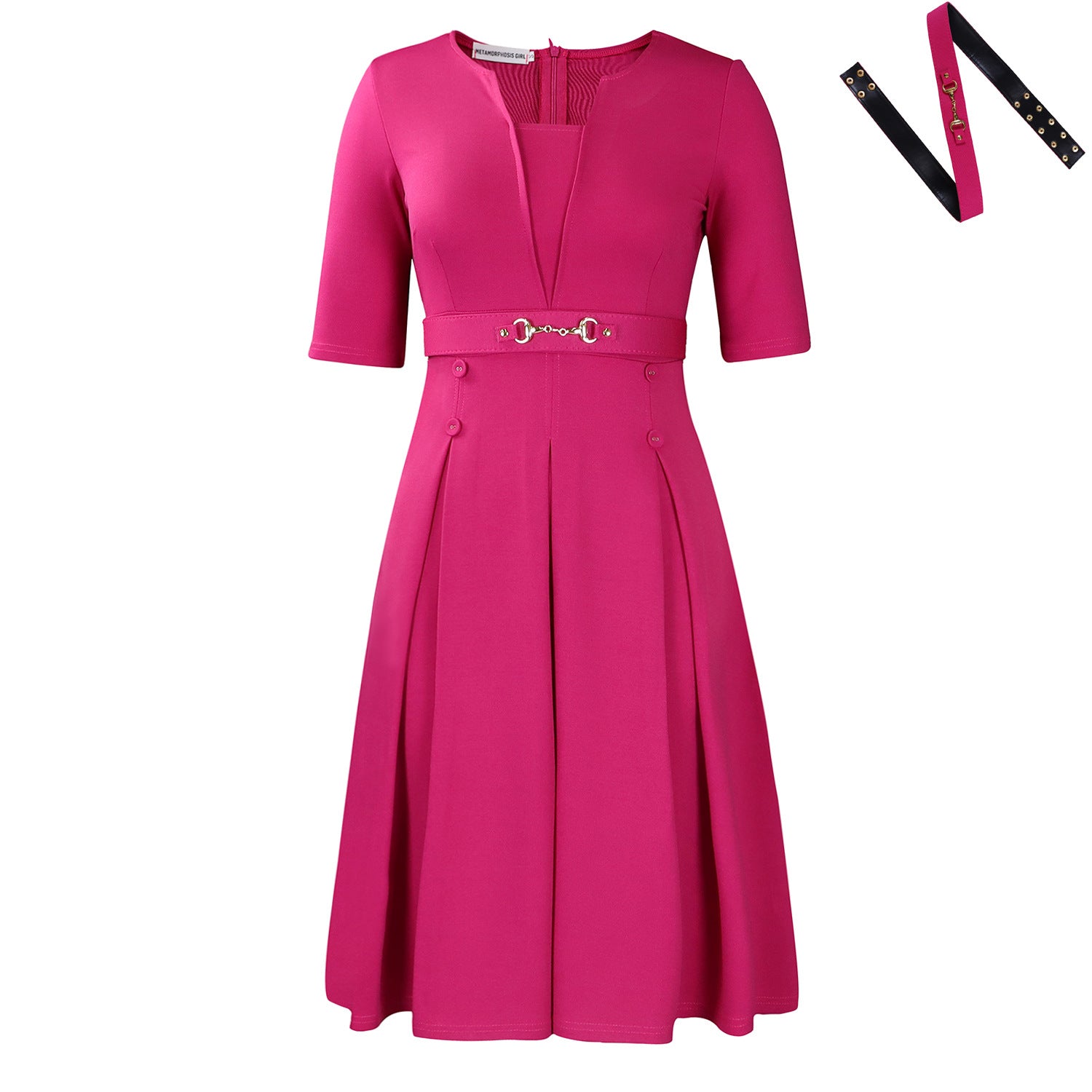 Short-Sleeve Fashionable Elegant Women&