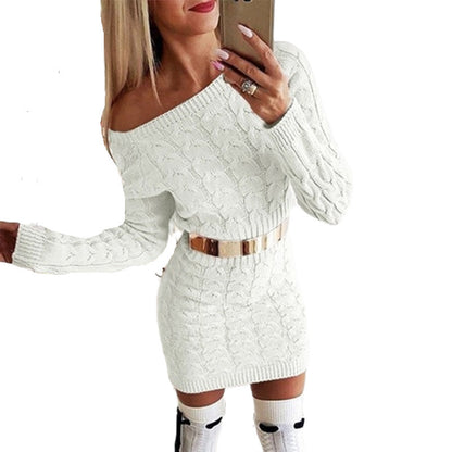 Woman`s Comfortable Knitwear Dress