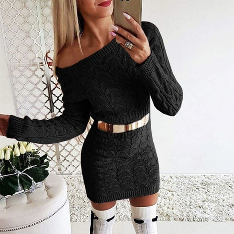 Woman`s Comfortable Knitwear Dress
