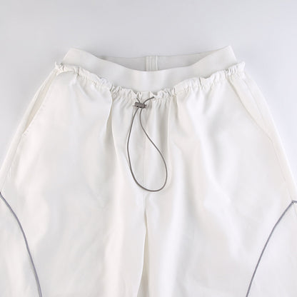 Stylish Vibrant High Waist Elastic Drawstring Lounge Pants