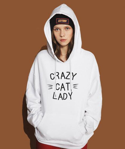 Woman`s Crazy Cat Lady Hoodie