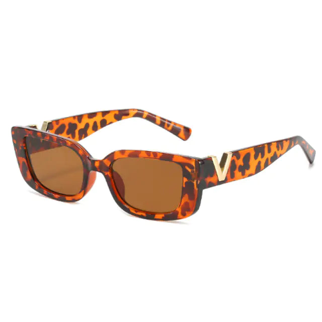 Rectangle Retro Sunglasses - Woman`s Clothing