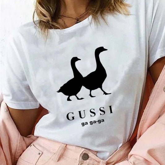 Gussi Skateboard Street T-Shirt - Woman`s Clothing