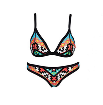 Women`s Brazilian Bikini Geometric Swimsuit - Woman`s Clothing