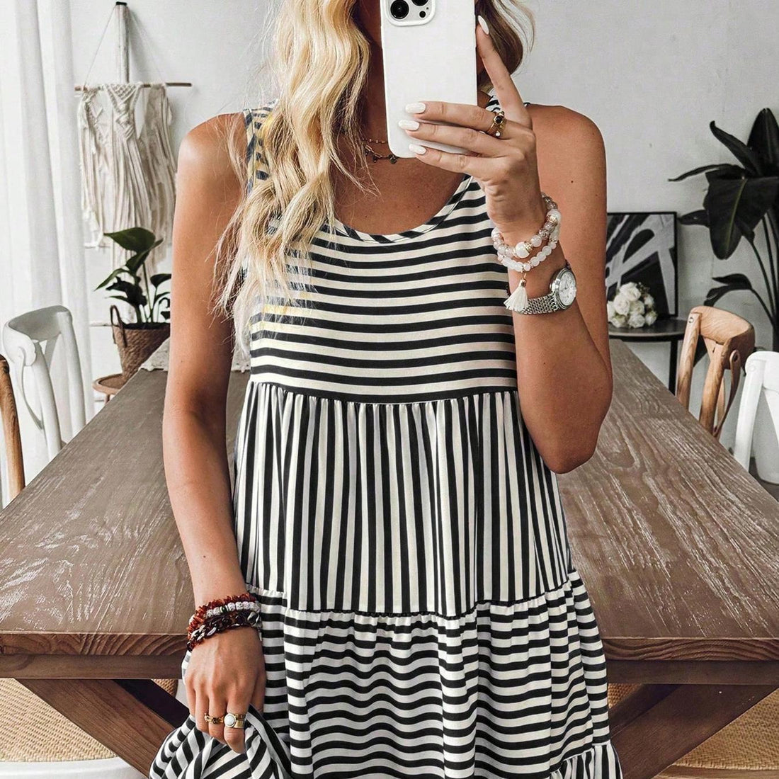 Fashionable Loose Sleeveless Dress For Women - Woman`s Clothing