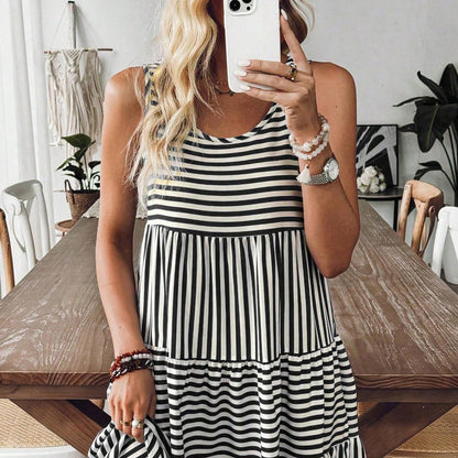 Fashionable Loose Sleeveless Dress For Women - Woman`s Clothing