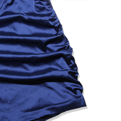 Cutout Halterneck Satin Party Bag Hip Skirt Dress - Woman`s Clothing