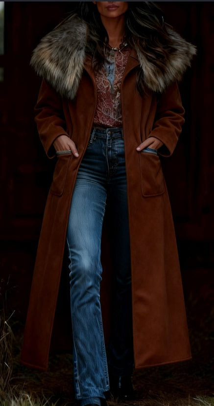 Fashion Warm Printed Retro Women&