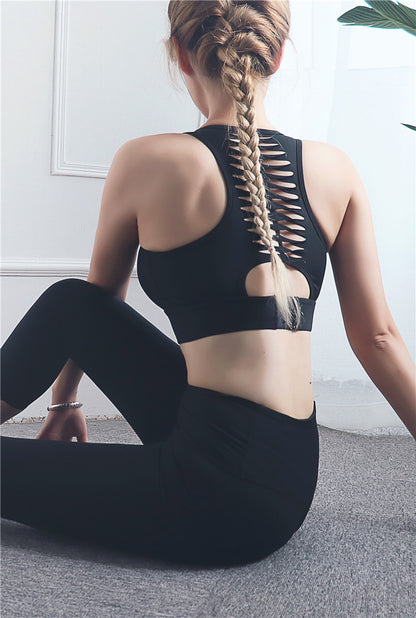 Baiye hollow beauty back sports bra