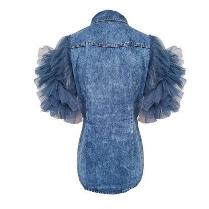 Woman`s Frayed Denim Jacket
