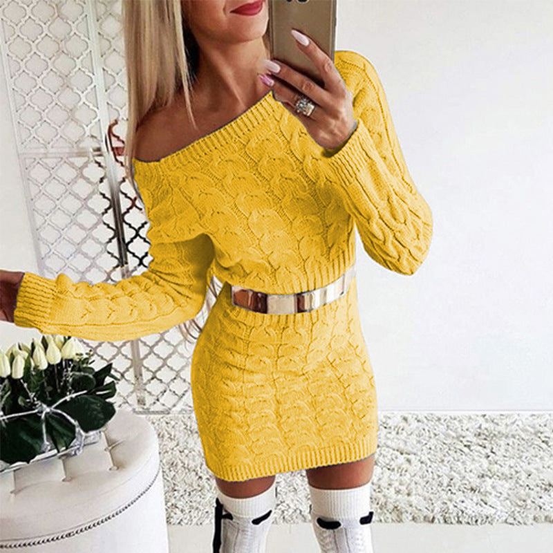 Woman`s Comfortable Knitwear Dress