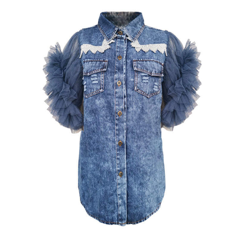 Woman`s Frayed Denim Jacket