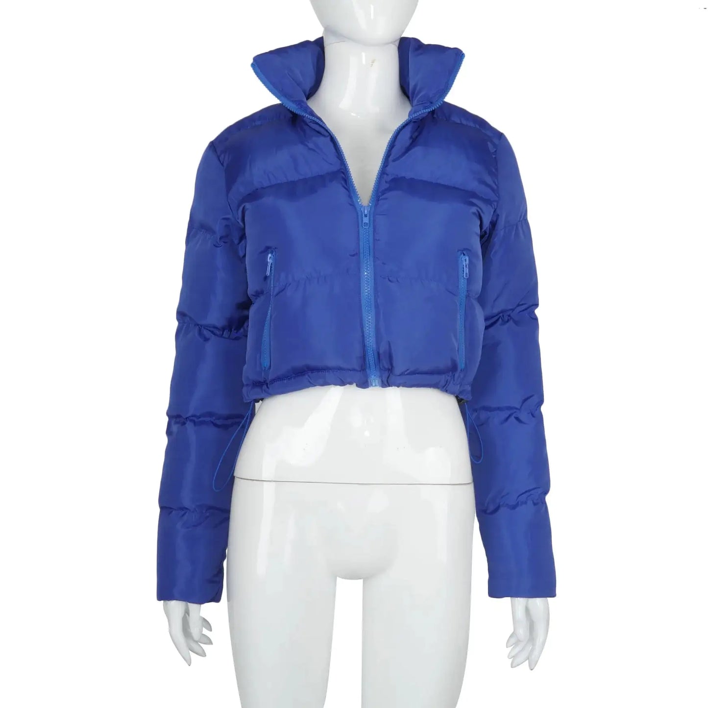 Ladies Mini Puffer Coat - Woman`s Clothing