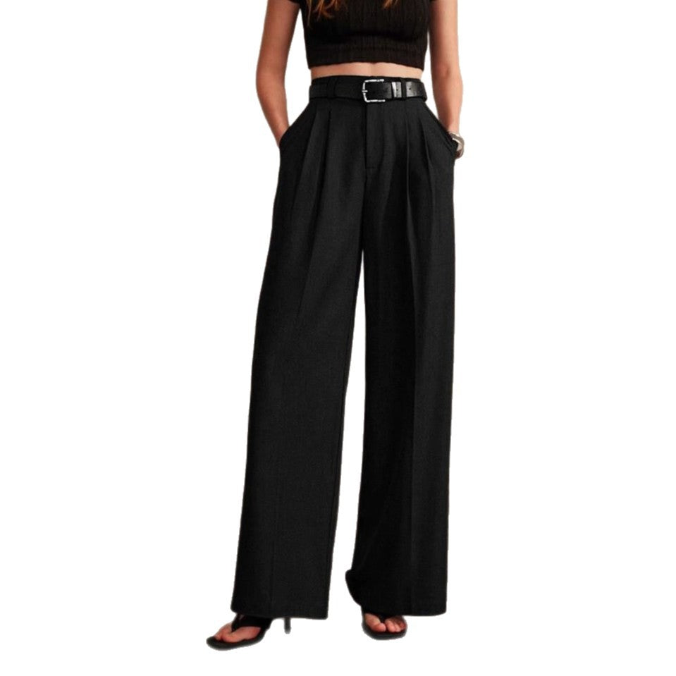 Women`s Leisure Commute Suit Wide Leg Pants