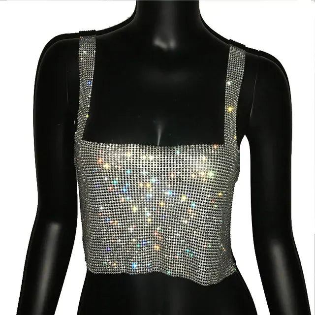 Glitter Nightclub Tank Top - Woman`s Clothing