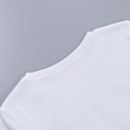 Street Fashion Slim Fitting Short Sleeve T-shirt - Woman`s Clothing