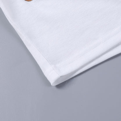 Street Fashion Slim Fitting Short Sleeve T-shirt - Woman`s Clothing
