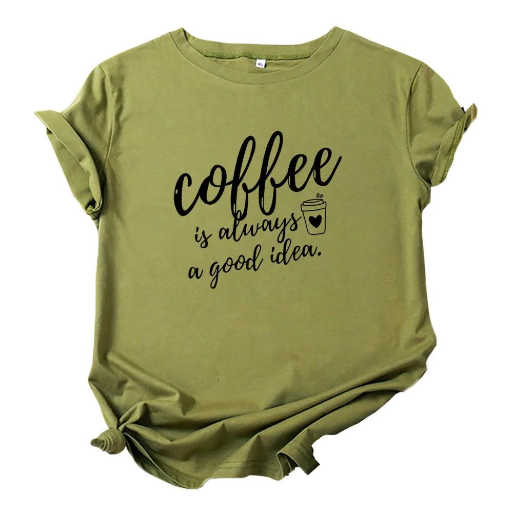 Mama Needs Coffee T Shirt - Woman`s Clothing