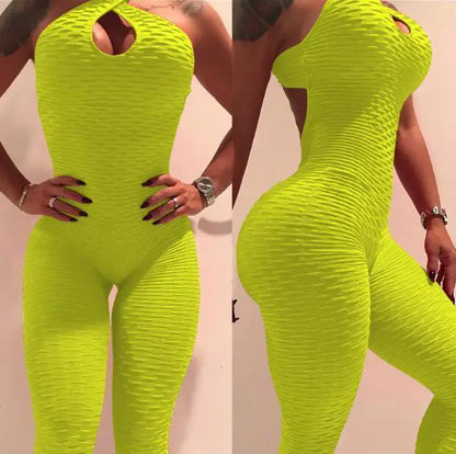 Anti-Cellulite Textured Fitness Bodysuit Woman`s Clothing 33.00