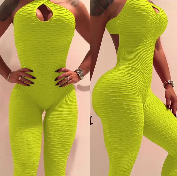 Anti-Cellulite Textured Fitness Bodysuit Woman`s Clothing 33.00