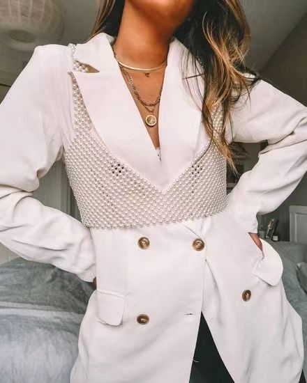 Deep V Sling Street Trend Small Vest Top - Woman`s Clothing