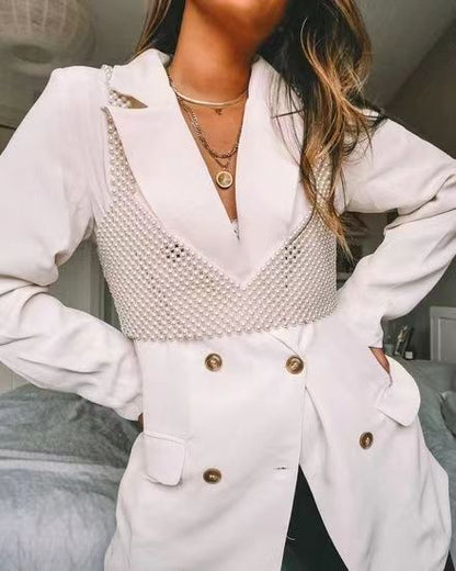 Deep V Sling Street Trend Small Vest Top - Woman`s Clothing