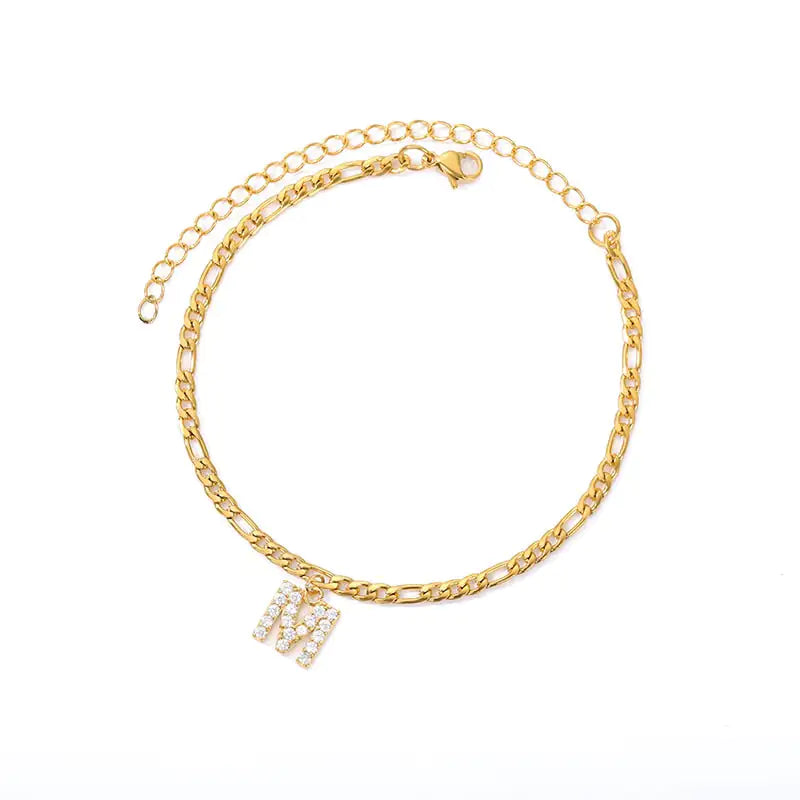 Personalized Initial Anklet – Add Elegance to Your Style