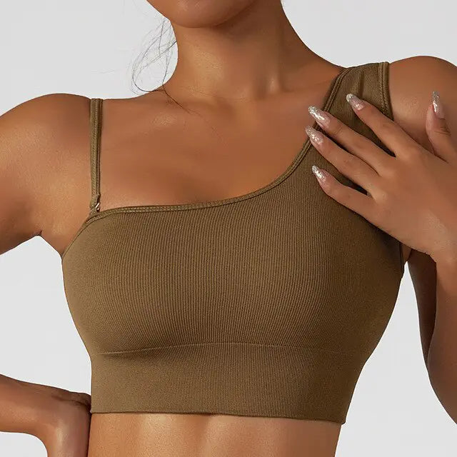 Sexy Oblique One Shoulder Top - Woman`s Clothing