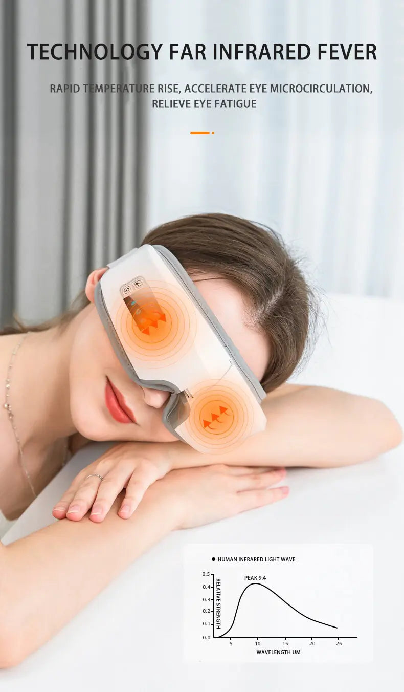 4D Smart Airbag Vibration Eye Care Massager - Woman`s Clothing