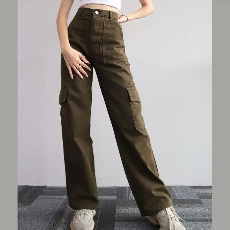 Baggy Casual Trousers - Woman`s Clothing